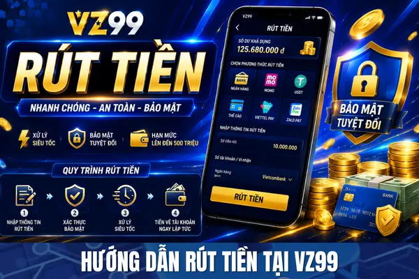 Hướng Dẫn Rút Tiền Tại VZ99