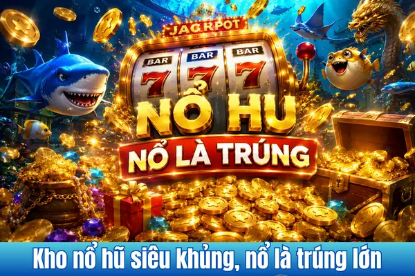 Kho nổ hũ siêu khủng, nổ là trúng lớn